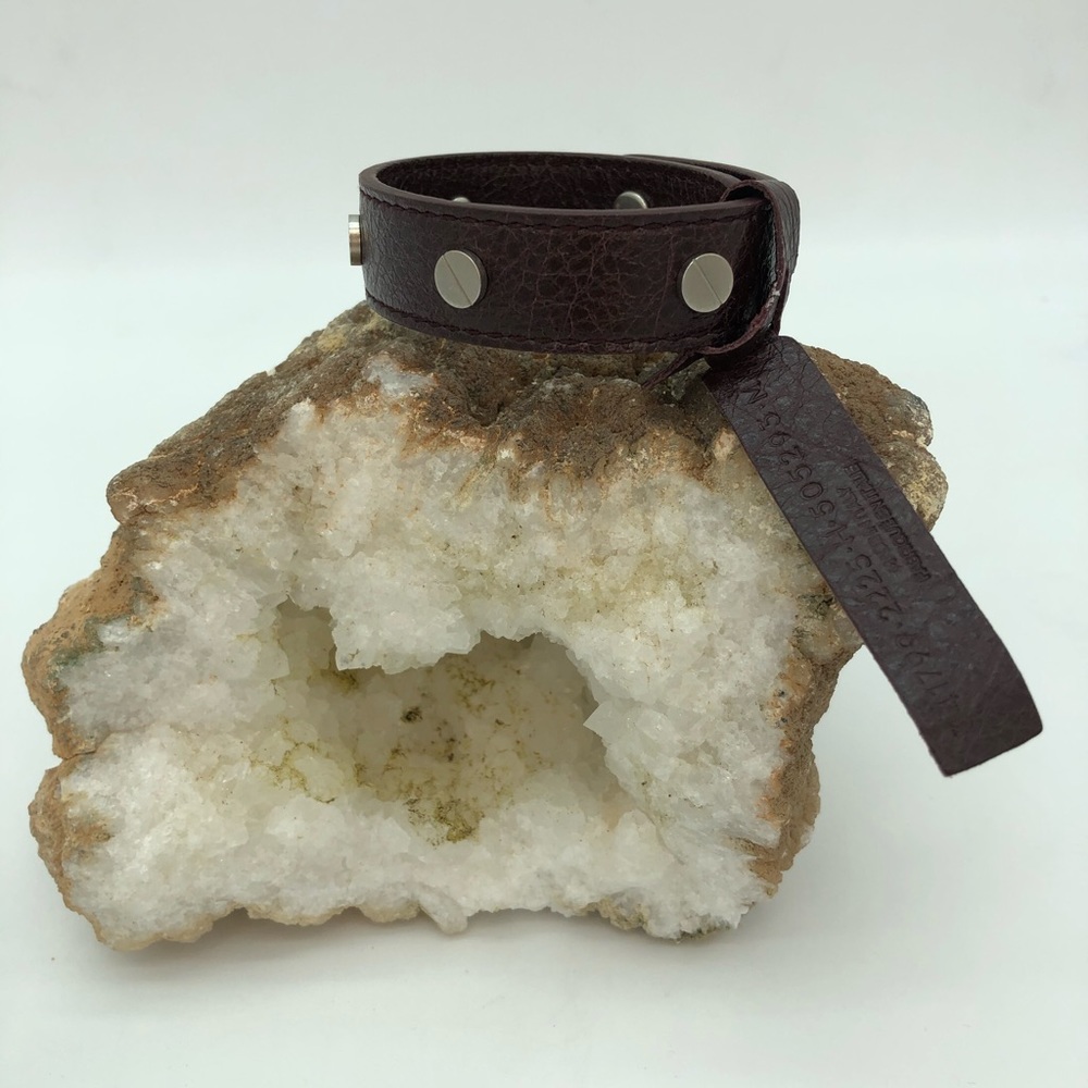 Balenciaga Leather Classic Sid Bracelet